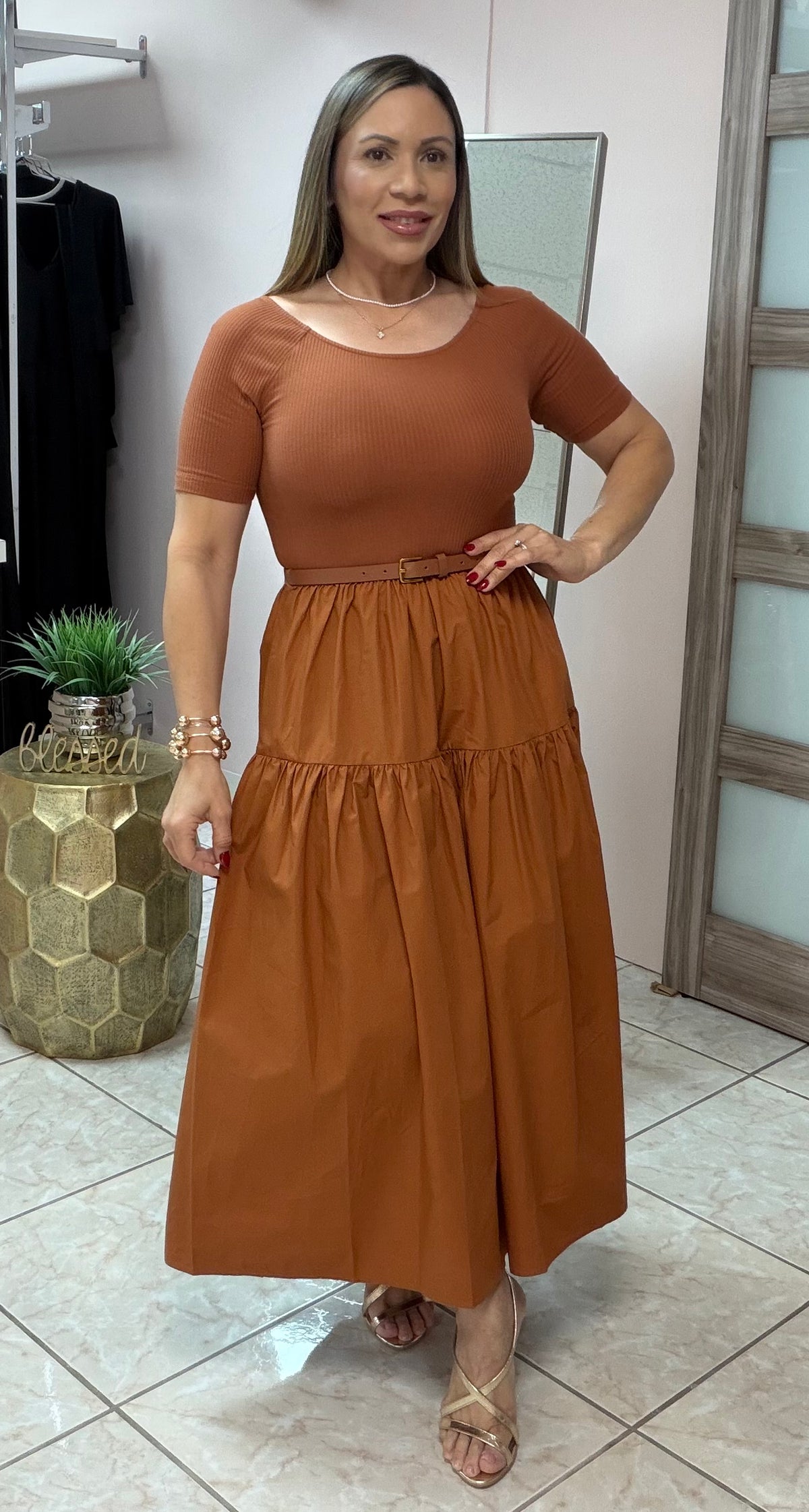 Amila Cooper Midi Dress