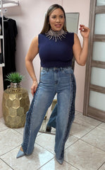 Blue Halter Top