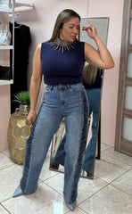Blue Halter Top