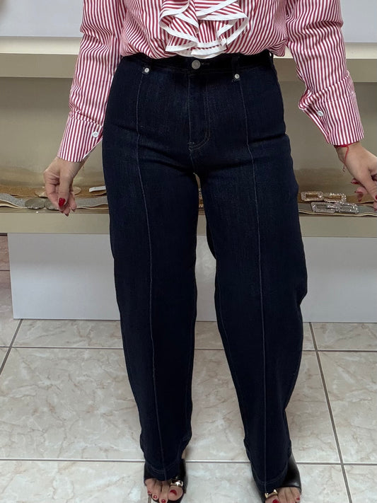 Dark Denim High Waist Jeans