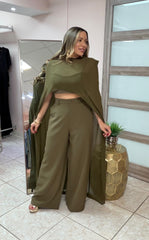 Camile Olive Three Pieces Set