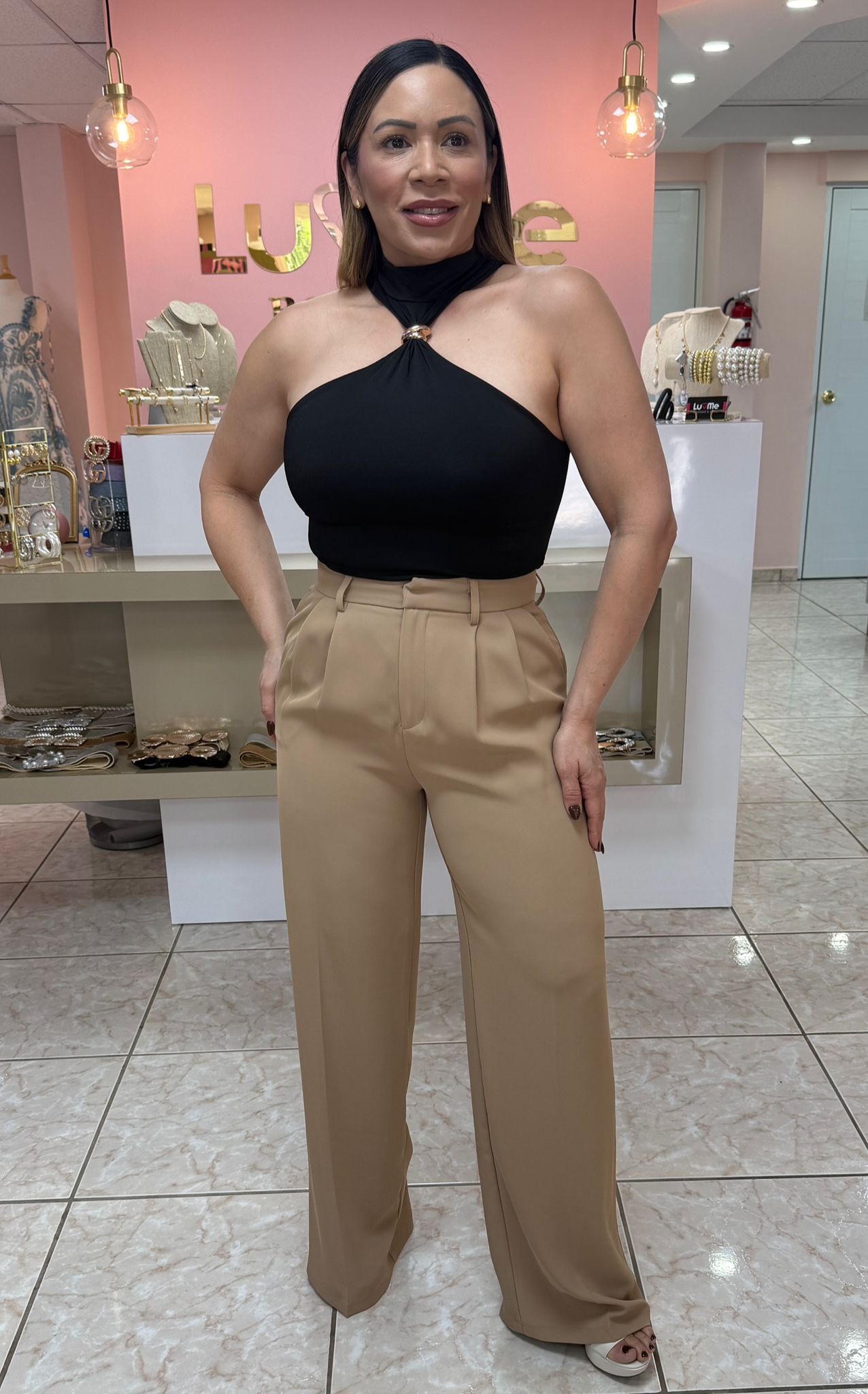Camel High Waist Pant