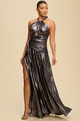 Melanie Metallic Maxi Dress