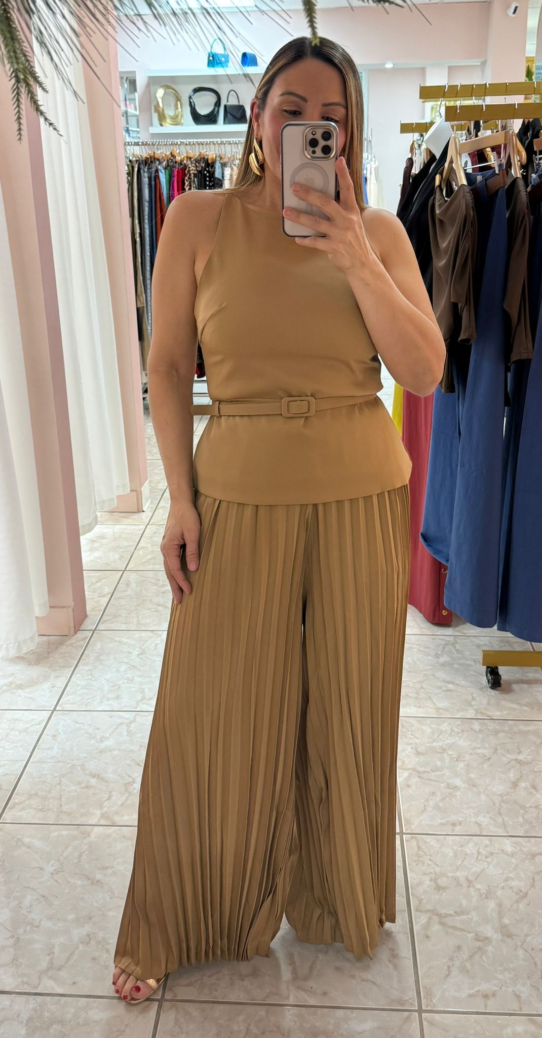 Coffee Two Piece Pant Set