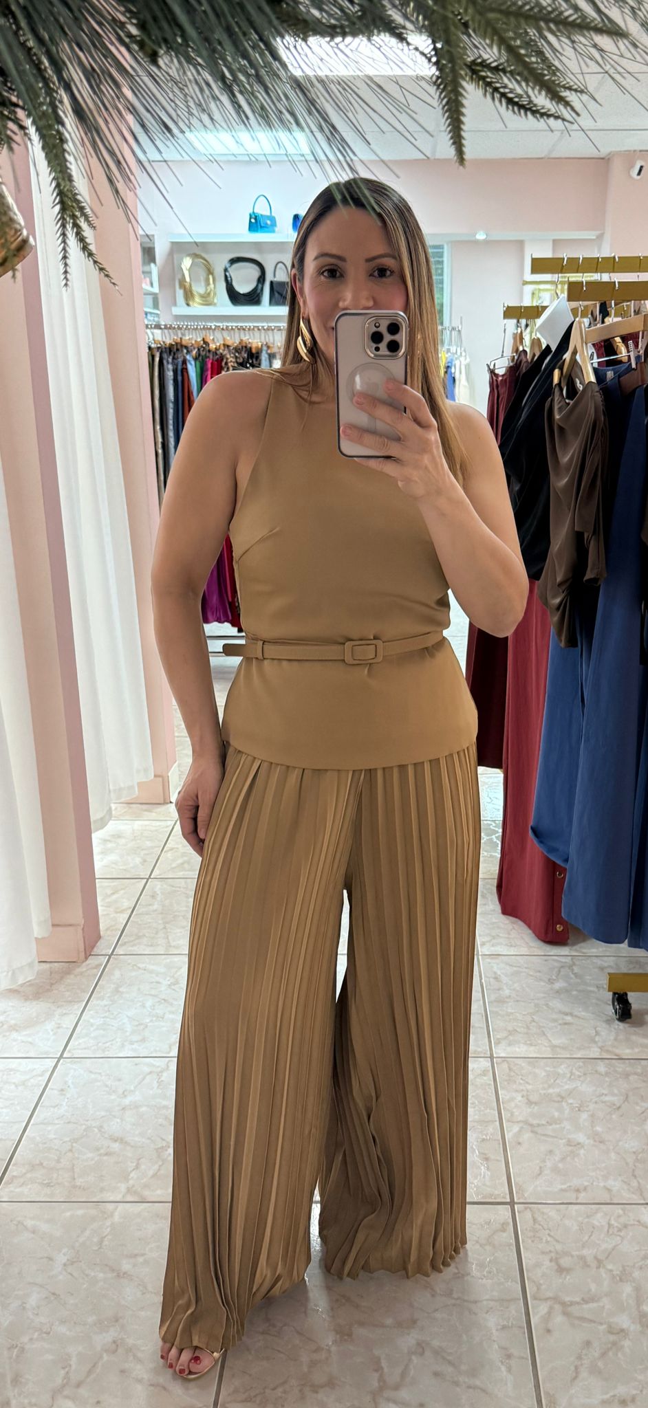 Coffee Two Piece Pant Set