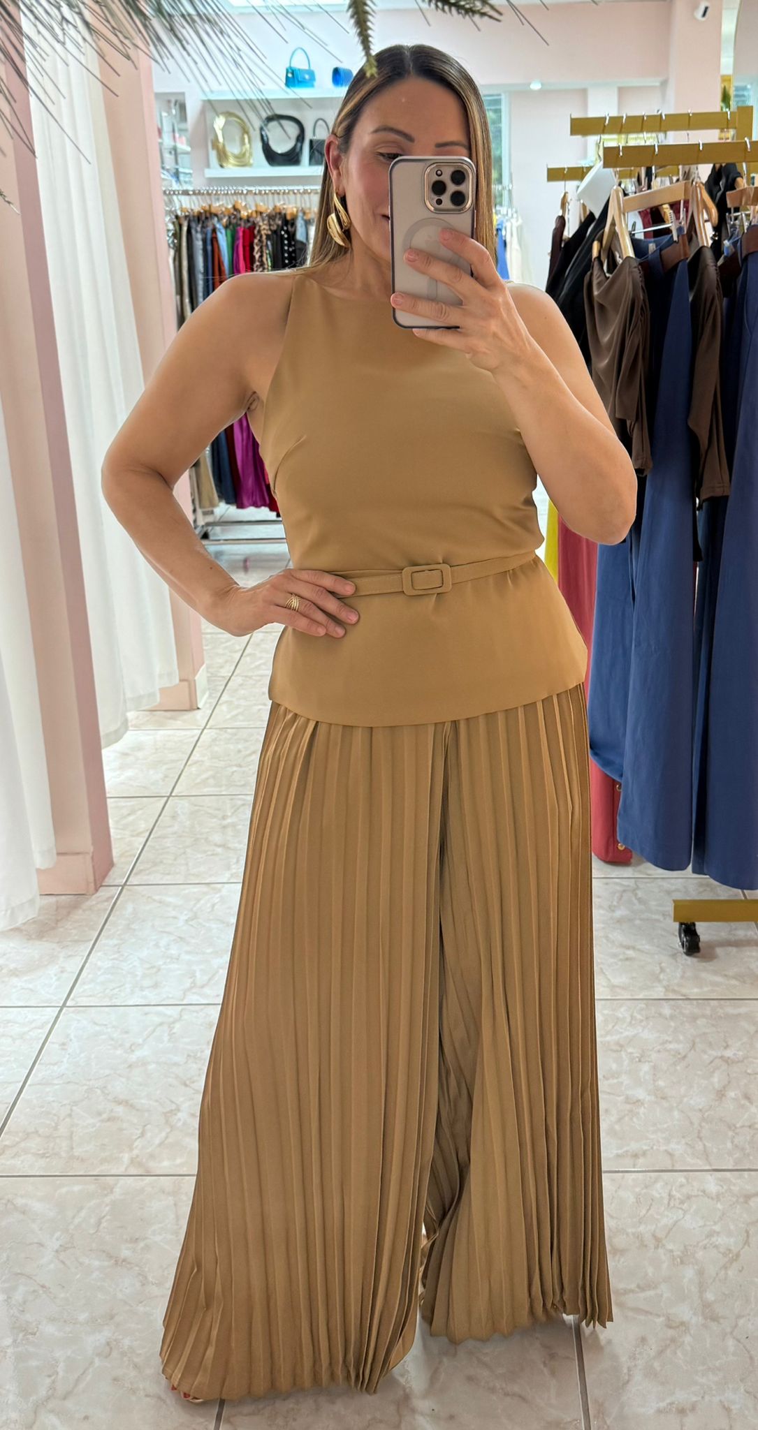 Coffee Two Piece Pant Set