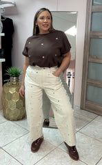 Katia Ivory Barrel Pant