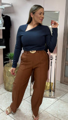 Navy Long Top