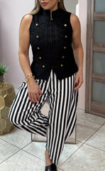 Black/White Stripes Pant