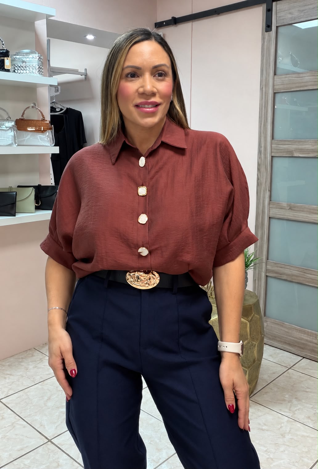 Kaily Bronze Top