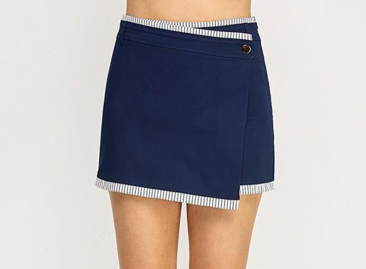 Navy Skort
